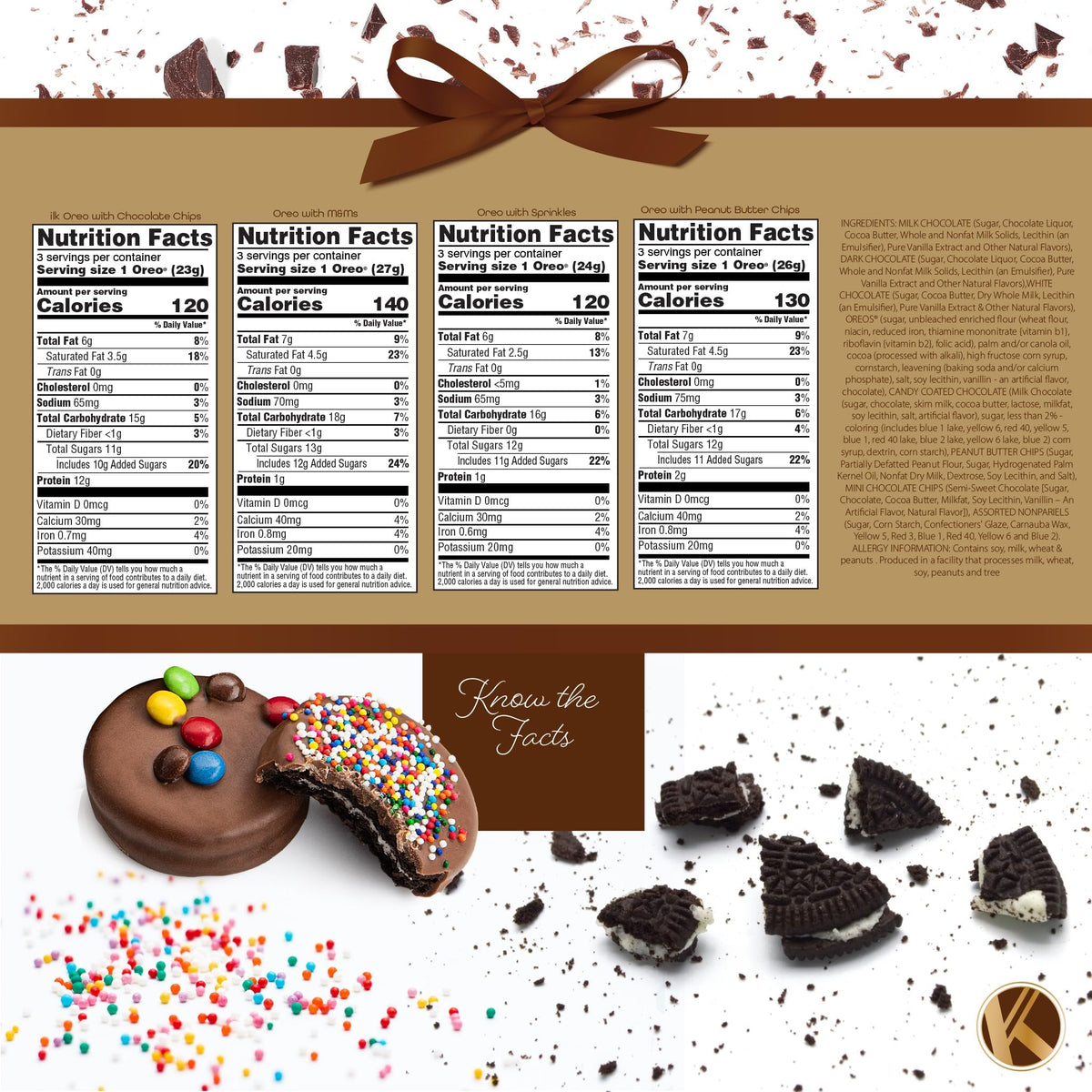 Nut Cravings Kremery Creamy Chocolate Cookies Gift Box – Kosher Dairy, 12 Cookies