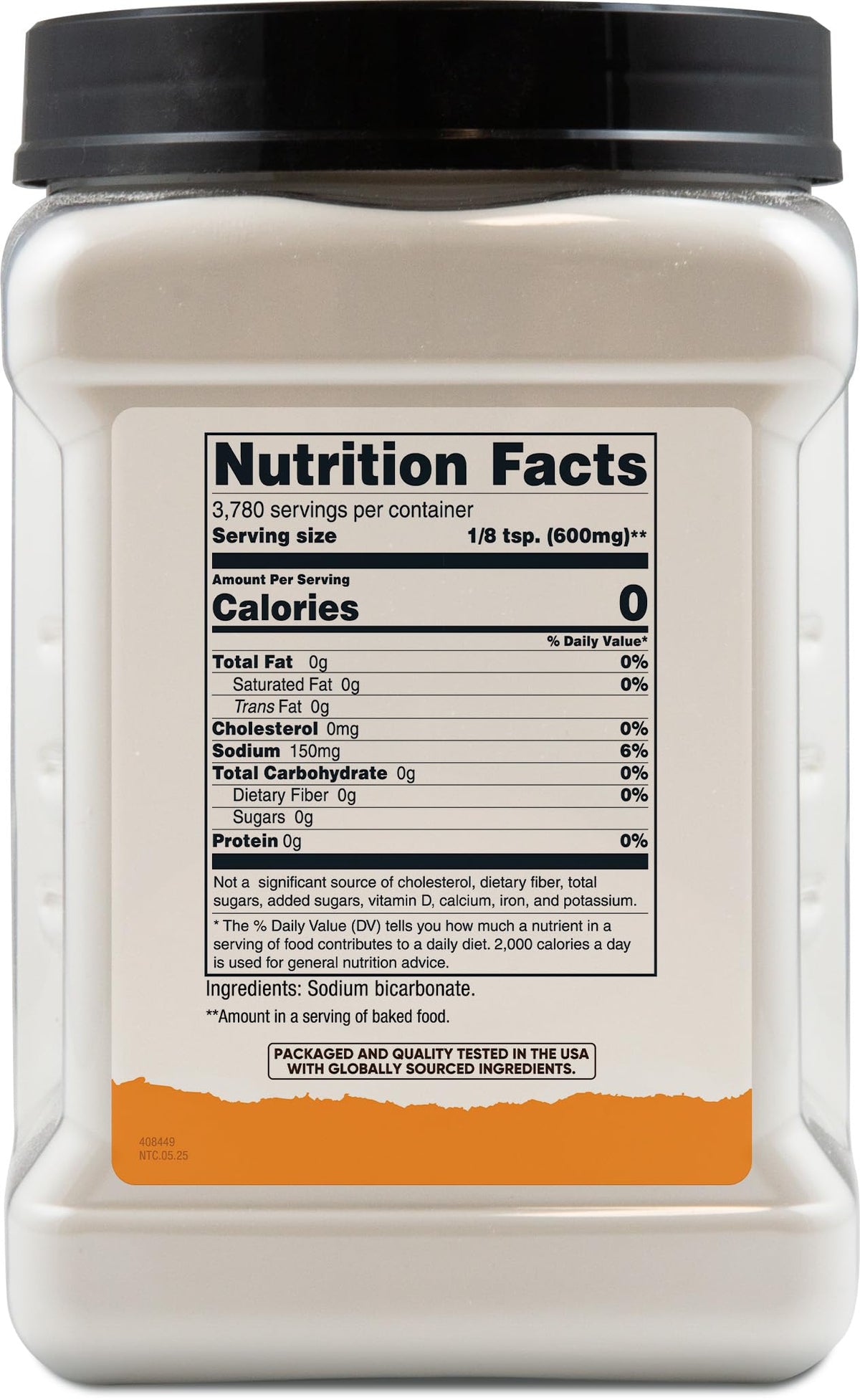 Nutricost Pantry Baking Soda – 5 LBS for Baking, Cleaning & Deodorizing