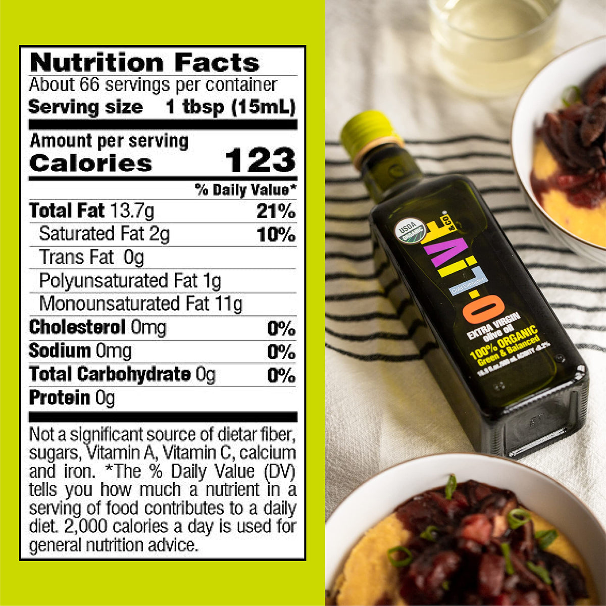 O-Live & Co. Premium USDA Organic Extra Virgin Olive Oil - First Cold Pressed EVOO - 1L