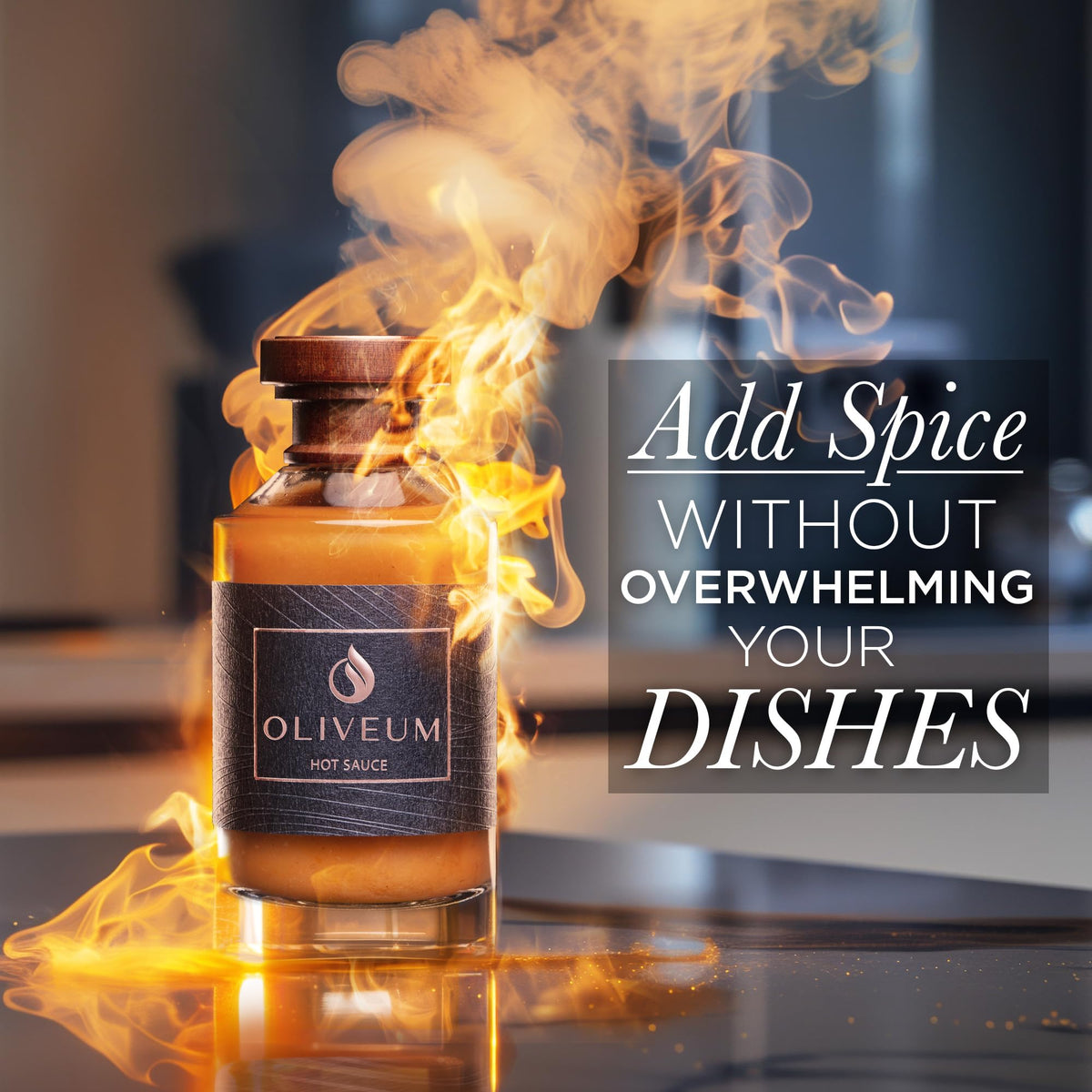 Oliveum Hot Sauce – Gourmet Organic Habanero, Medium Spice | Handcrafted Small-Batch Luxury