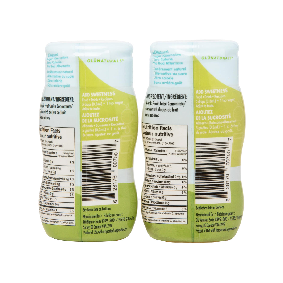 SweetMonk Monk Fruit Liquid Sweetener Drops – 0 Cal, Keto Friendly (2-Pack) | OLÜ NATURALS