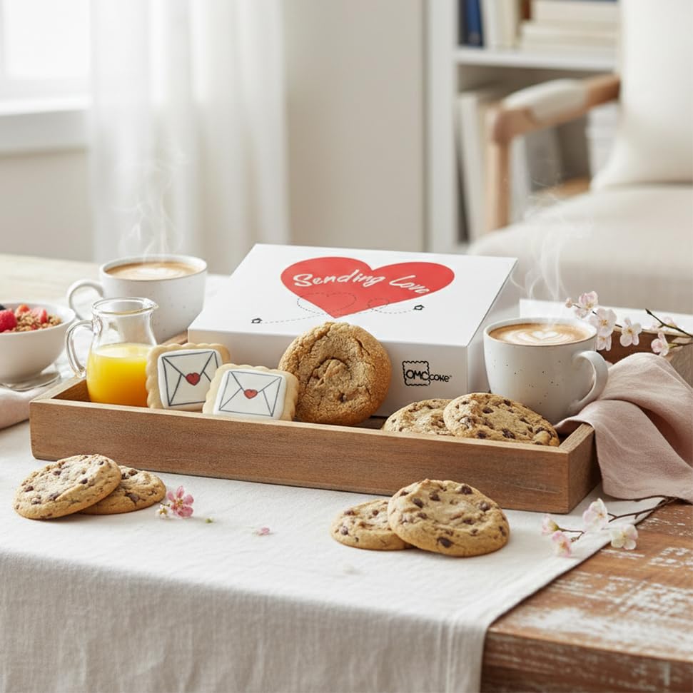 OMCookie Care Package Gift Basket – Large Chocolate Chip & Decorated Sugar Cookies