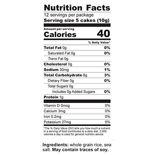 Only Kosher Candy Ultra-Thin Original Wholegrain Rice Cakes Minis - Gluten Free, Kosher Certified
