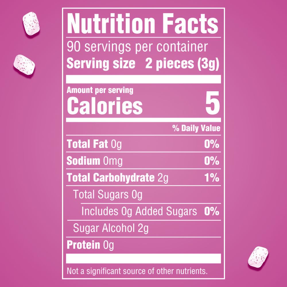 Orbit Bubblemint Sugar Free Gum Bulk Pack – 4 x 55-Piece Bottles