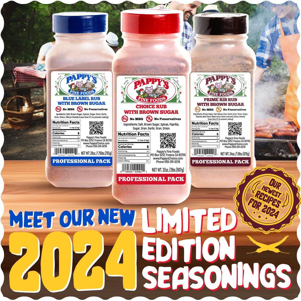 Pappy's Choice Seasonings – Less Salt, Big Flavor for BBQ & More | Pappy's Fine Foods