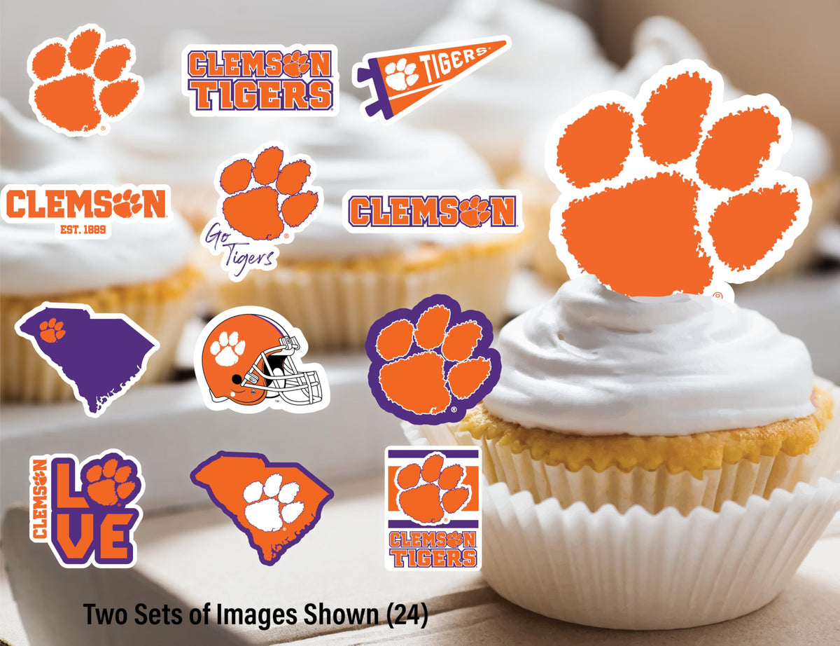 PartyKandy Clemson Tigers 42-Piece Party Decor Kit – Banner & Toppers