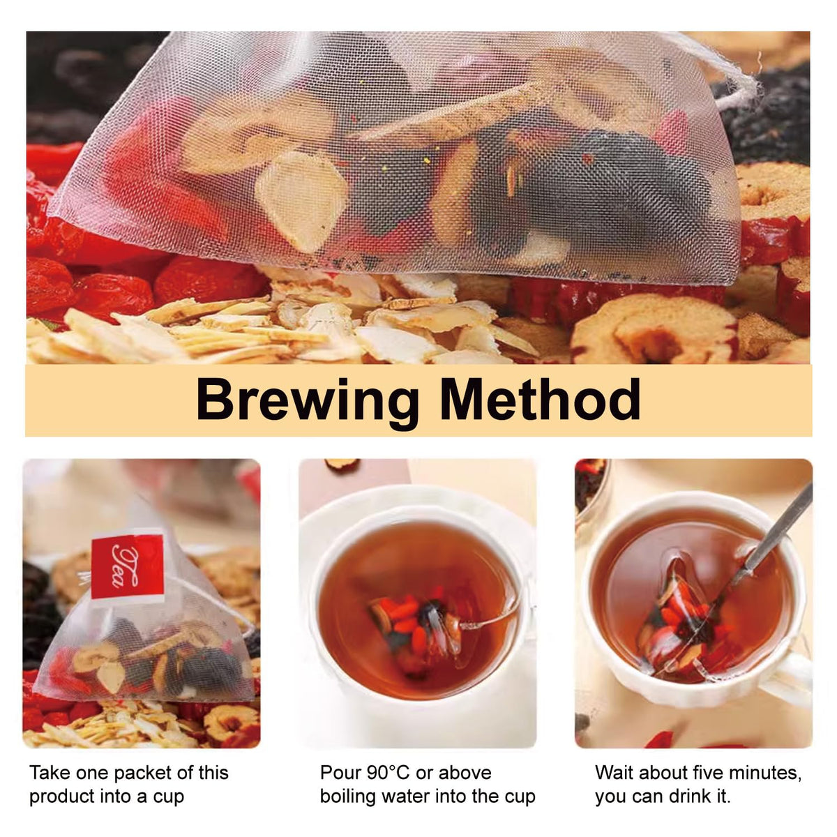 Patiosio Ginseng Five Treasures Tea – Kidney Cleanse Detox Tea (2 Pack)