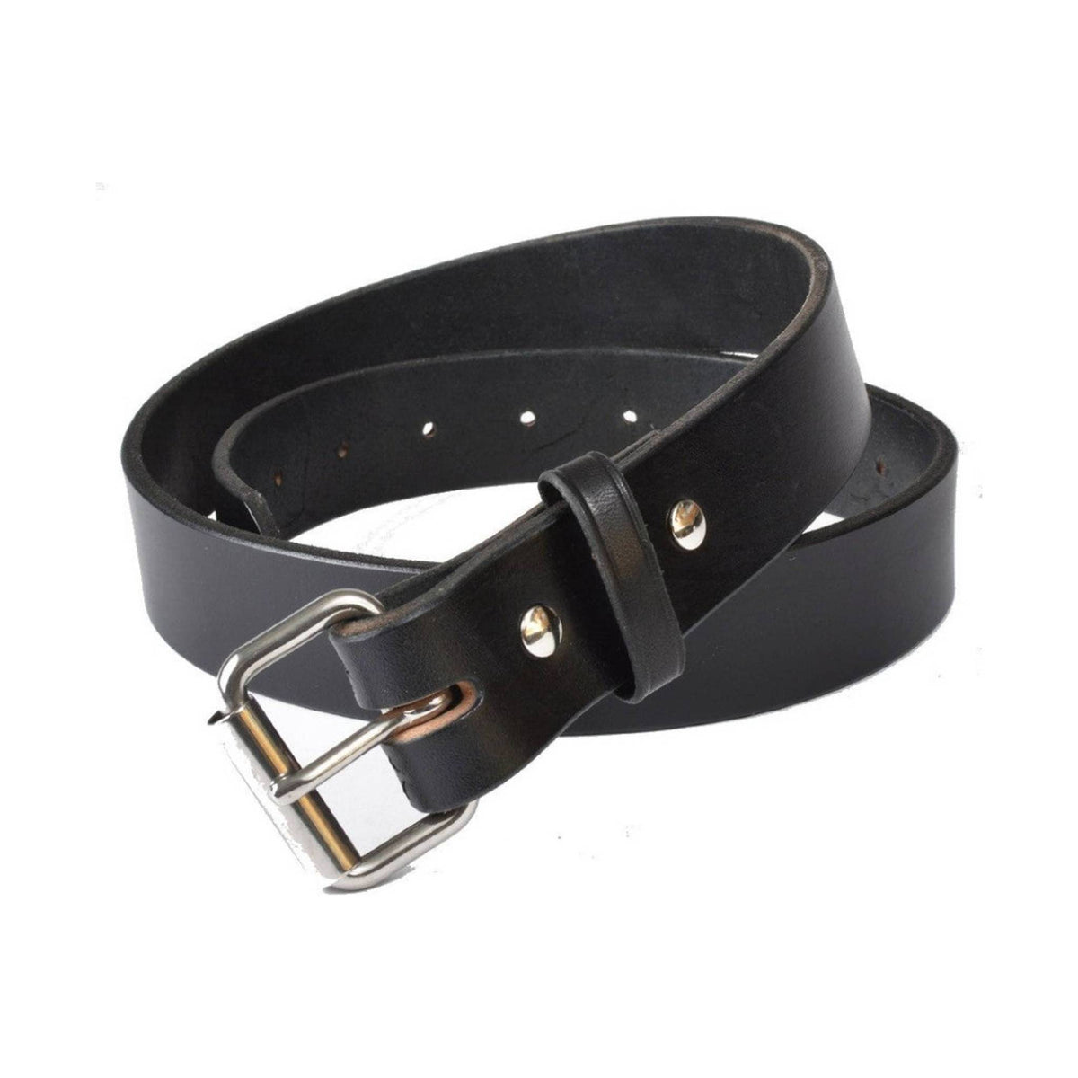 P&B Amish Men's Leather Belt - Black