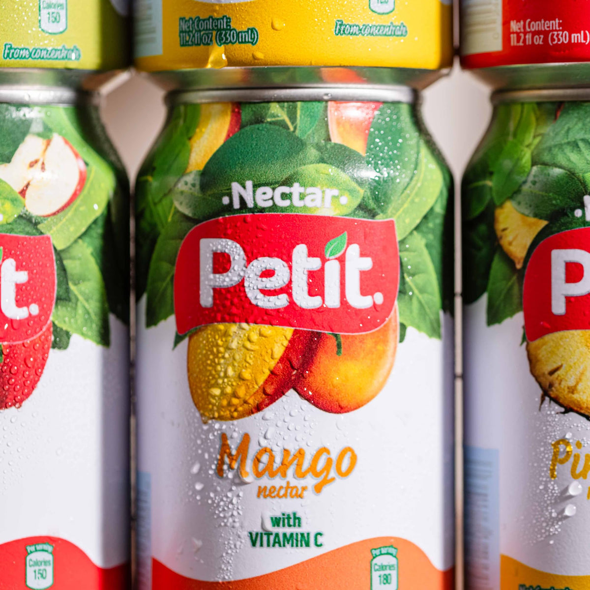 Petit Mango Nectar — 330 ml Cans (Pack of 24) | Tropical Mango Juice