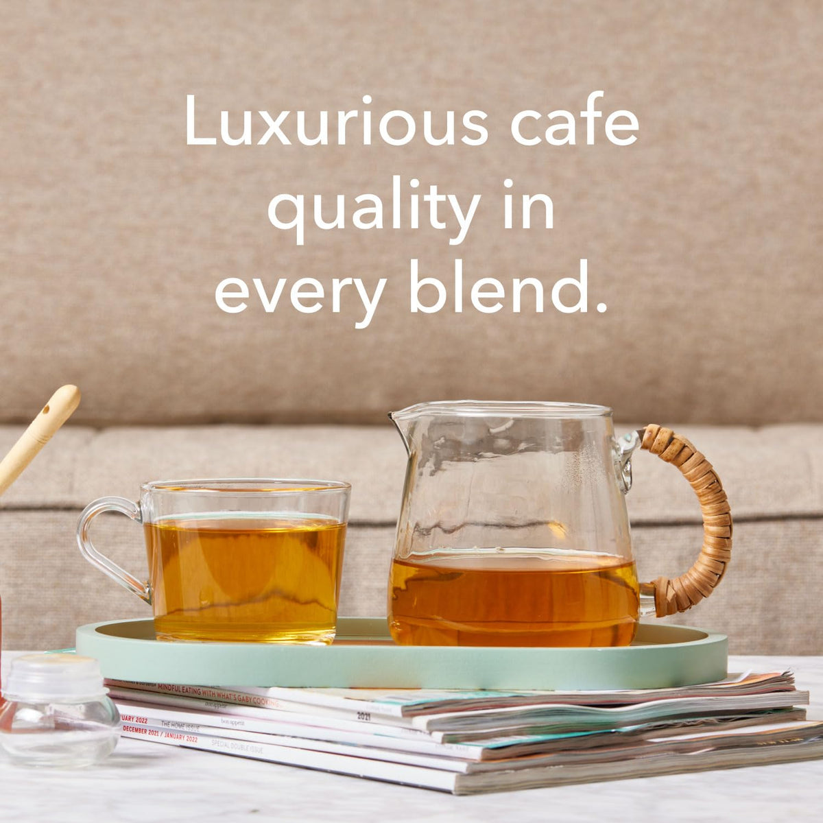 Plum Deluxe Loose Leaf Tea Sampler – 5 Blends, 75–100 Cups, Handcrafted in USA