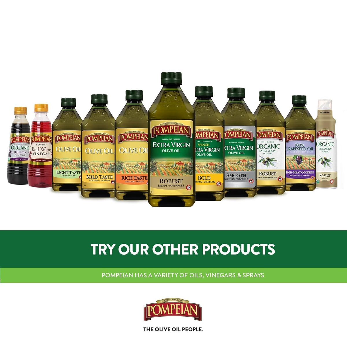 Pompeian USDA Organic Smooth EVOO Non-Stick Cooking Spray - 5 Fl Oz (Pack of 6)