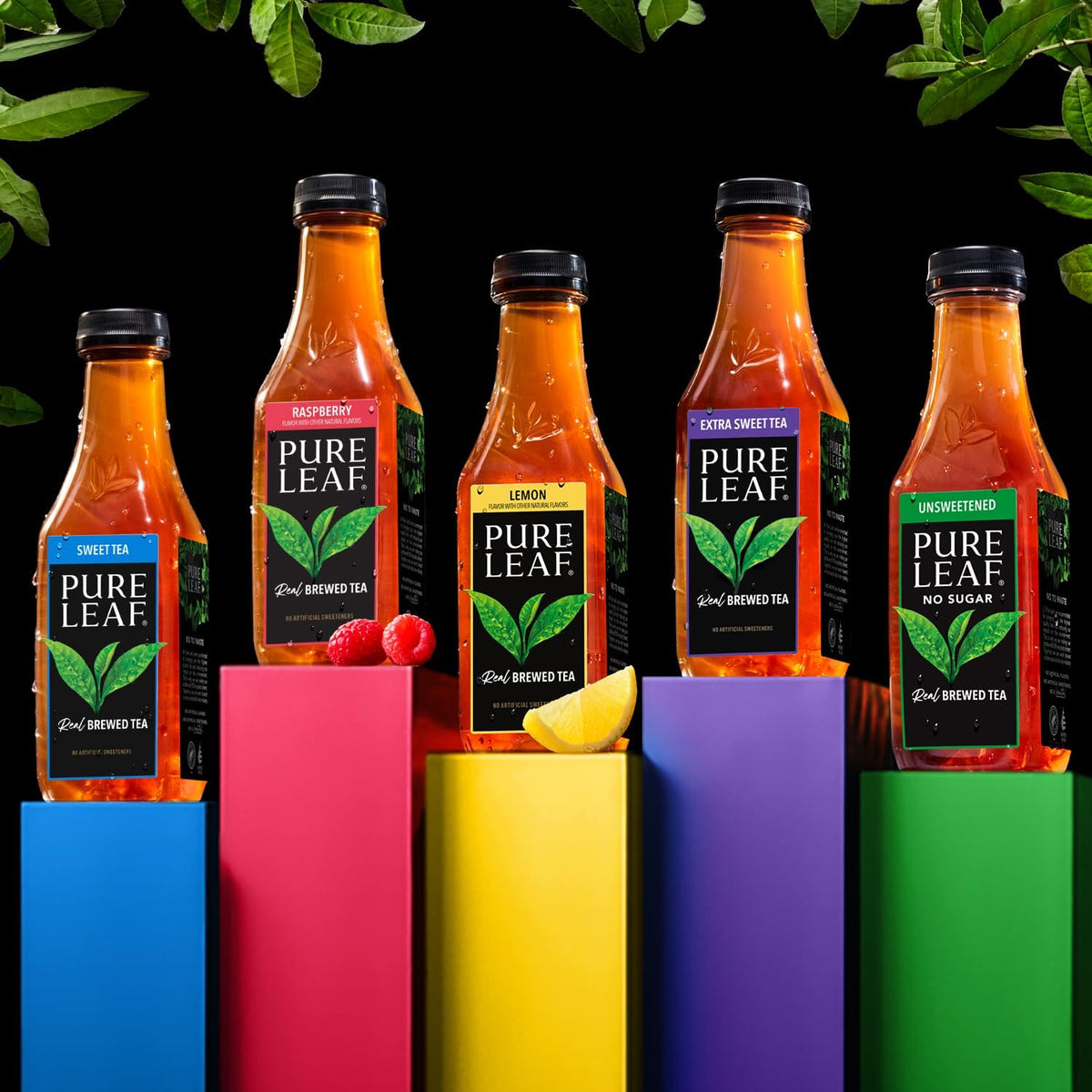 Pure Leaf Peach Iced Tea – Real Brewed Tea, No Artificial Colors, 18.5 fl oz Bottles (Pack of 12)