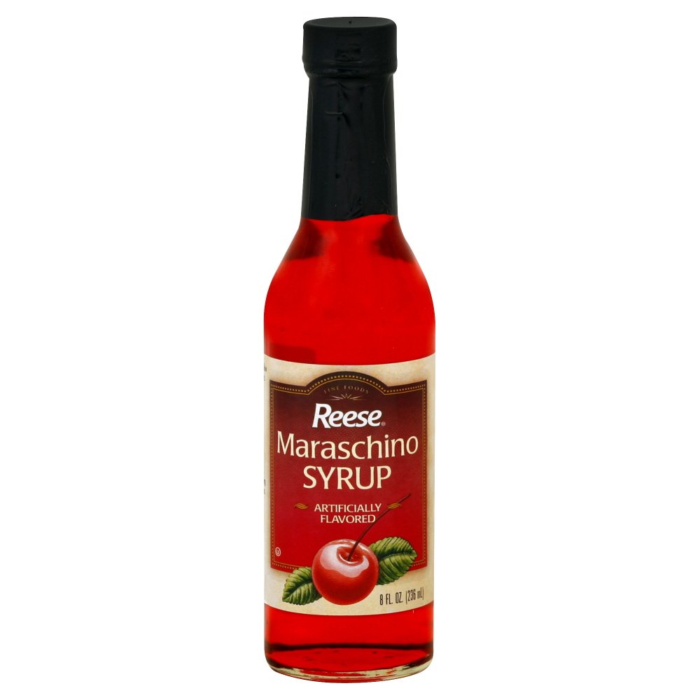 Reese Maraschino Syrup – No HFCS, Naturally Flavored, 8 oz (Pack of 6)