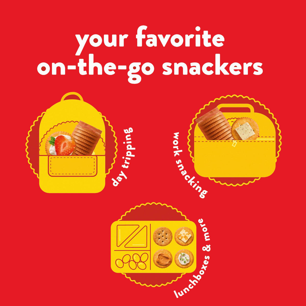 RITZ Fresh Stacks Whole Wheat Crackers – 6 Boxes, 48 Snack Packs