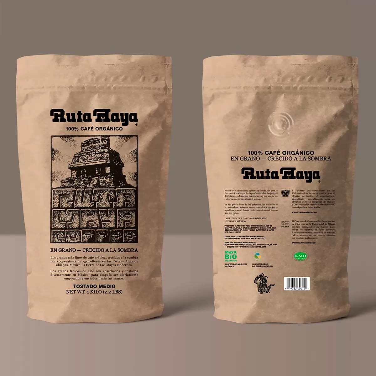 Ruta Maya Organic Coffee – Medium Roast, 2.2 lb Whole Bean