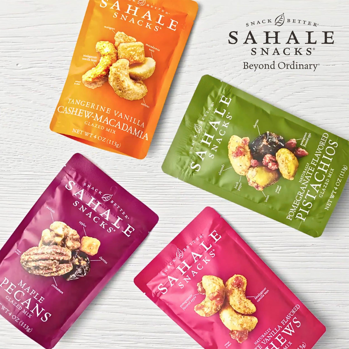 Sahale Snacks Valdosta Pecans Glazed Mix – 4 oz (Pack of 6)