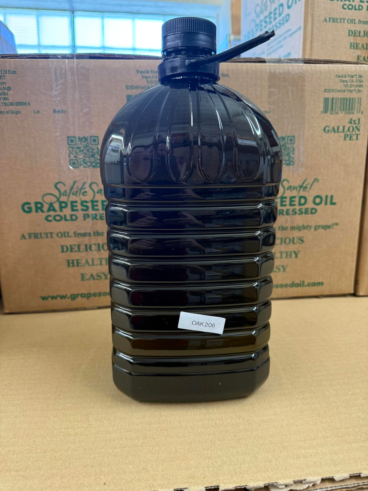 Salute Sante! Cold Pressed Grapeseed Oil – 1 Gallon | High-Heat, Non-GMO, Kosher, Vegan