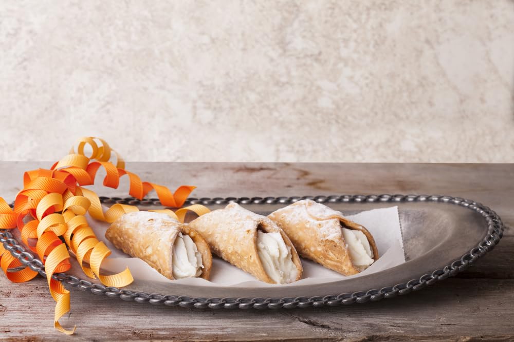 Sanniti Mini Cannoli Shells | Traditional Sicilian-Style Italian Cannoli, 24 Count (Pack of 2)