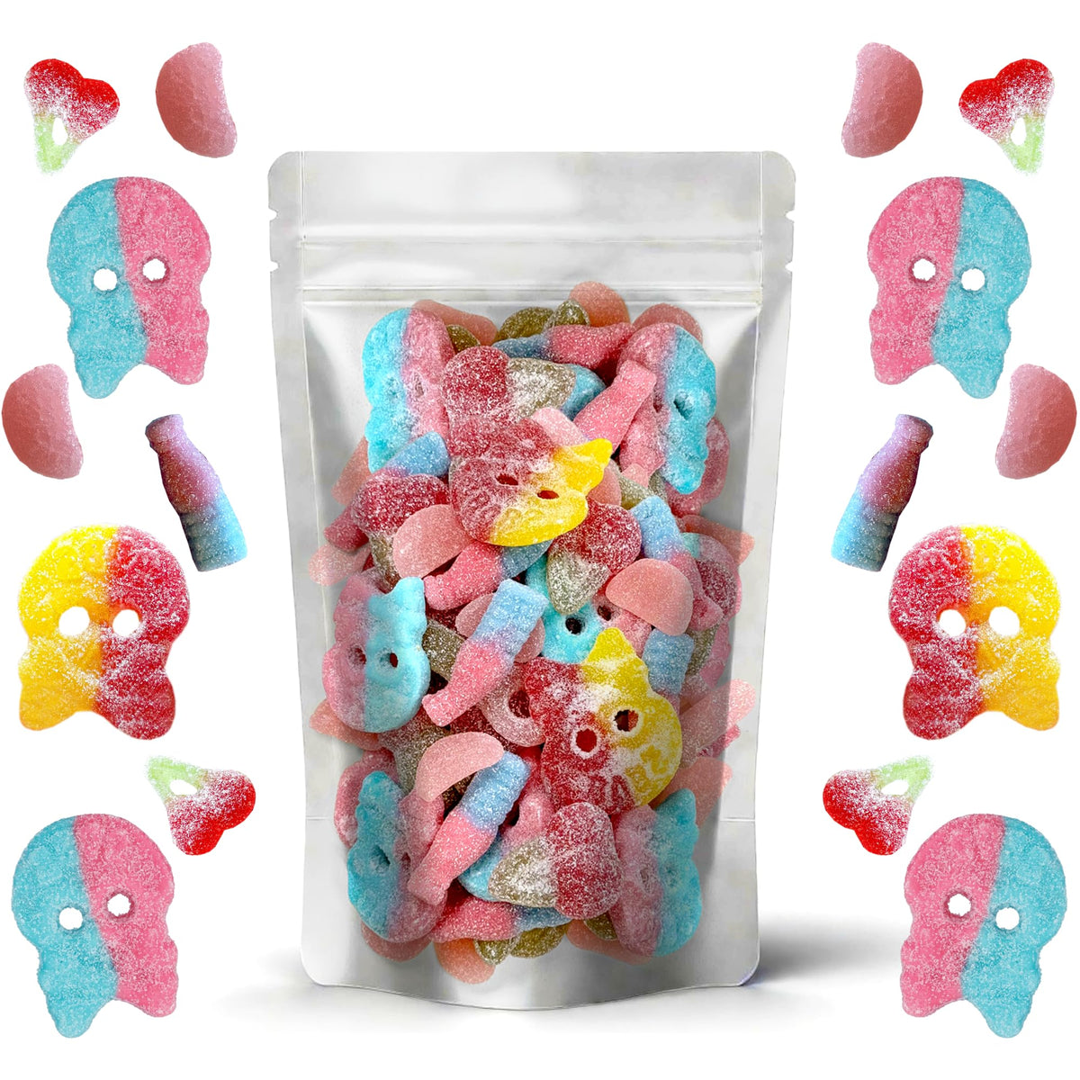 Scandylicious Swedish Candy Sour Pick & Mix – 1 lb with BUBS Skulls