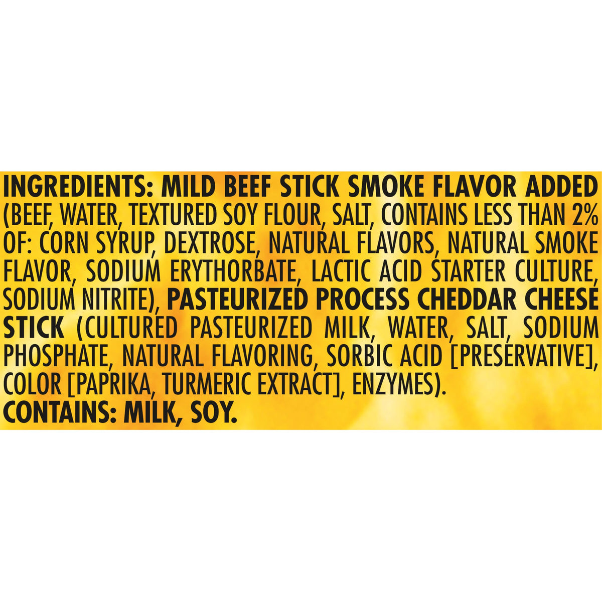 Slim Jim Beef N Cheese Smoked Meat Sticks – Mild Flavor, 19g Protein, 3.0 oz (18 Count)