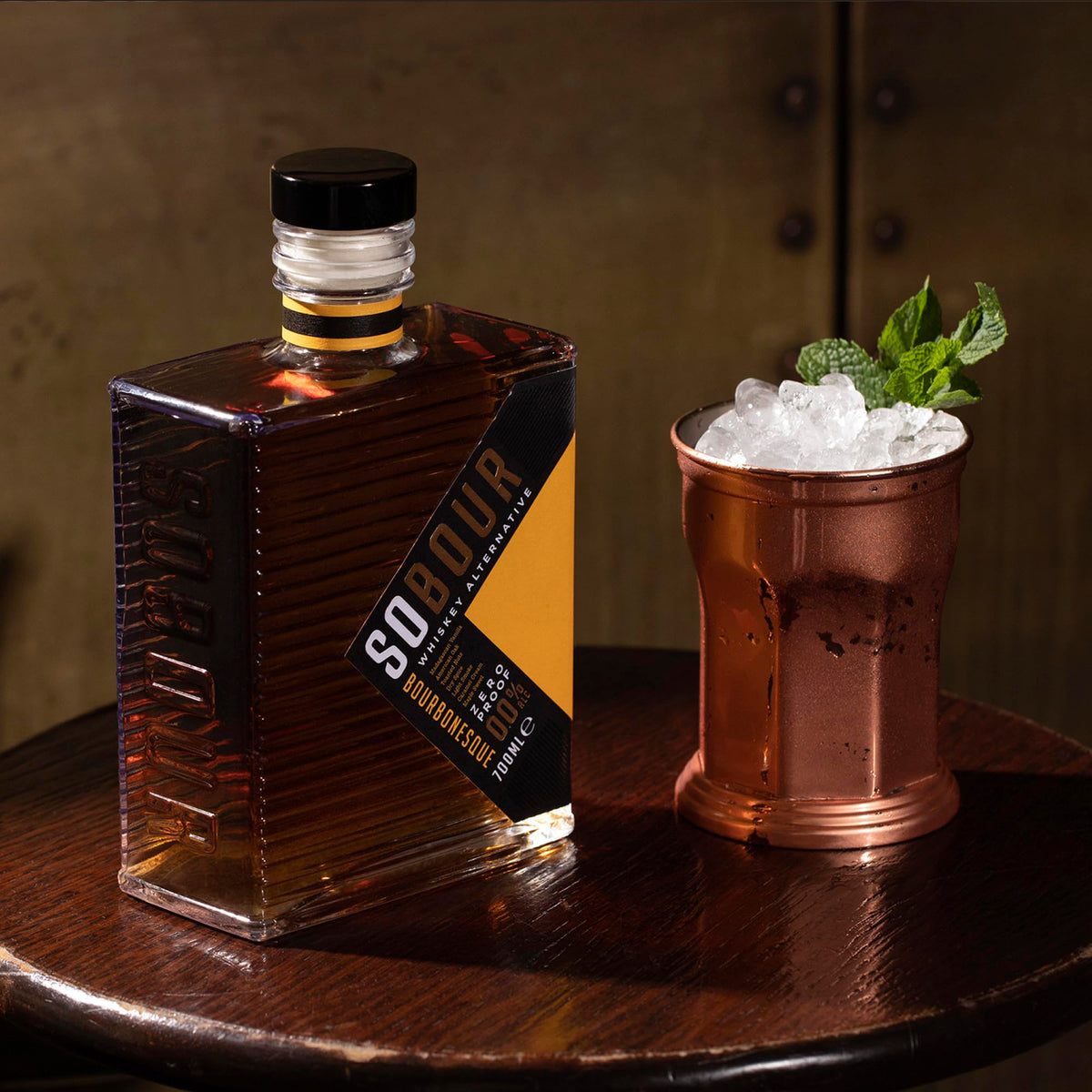 SOBOUR Bourbonesque Non-Alcoholic Whiskey 0.0% ABV | Halal & Gluten Free | Think Distributors