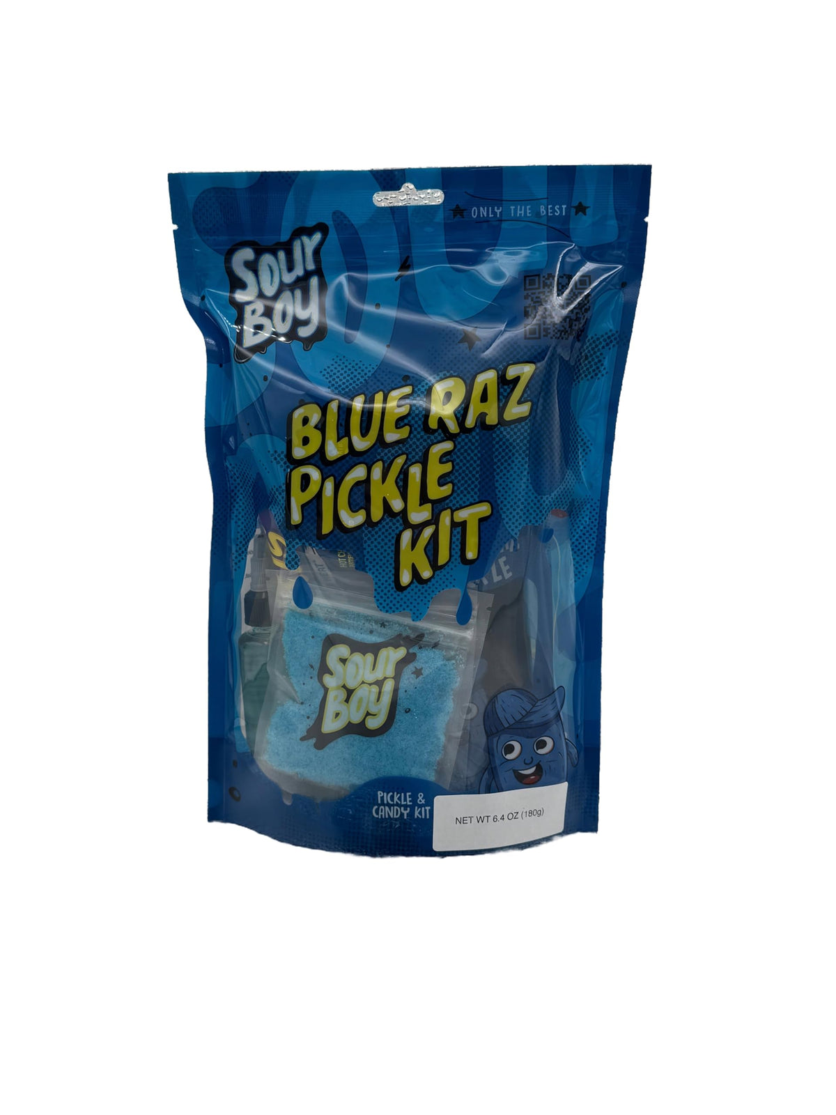 Sourboy Blue Raspberry Pickle Kit | Viral Snack Set with Blue Raspberry Pickle and Treats