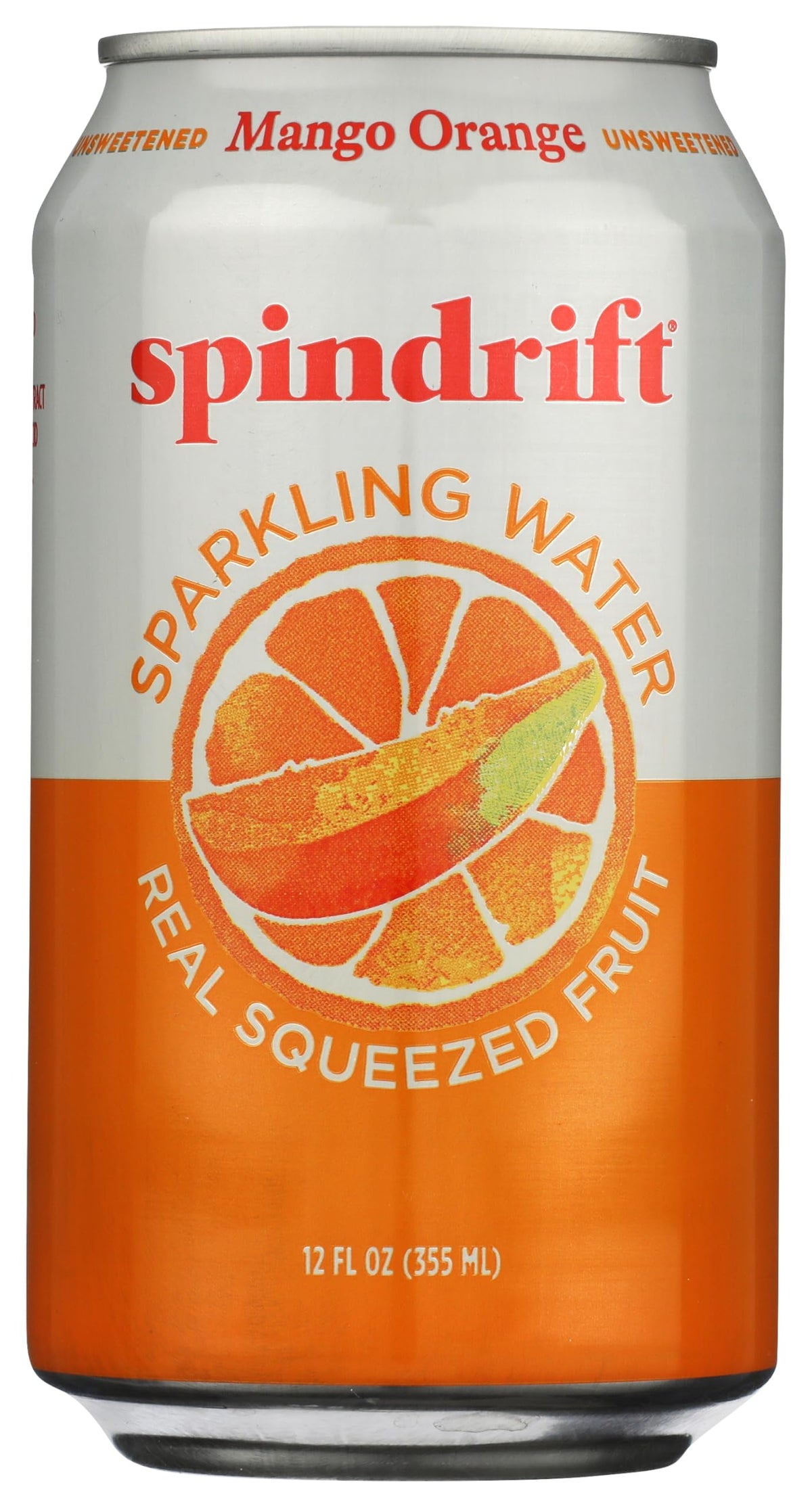 Spindrift Seltzer Orange Mango — Real Fruit Sparkling Water, 24-Pack