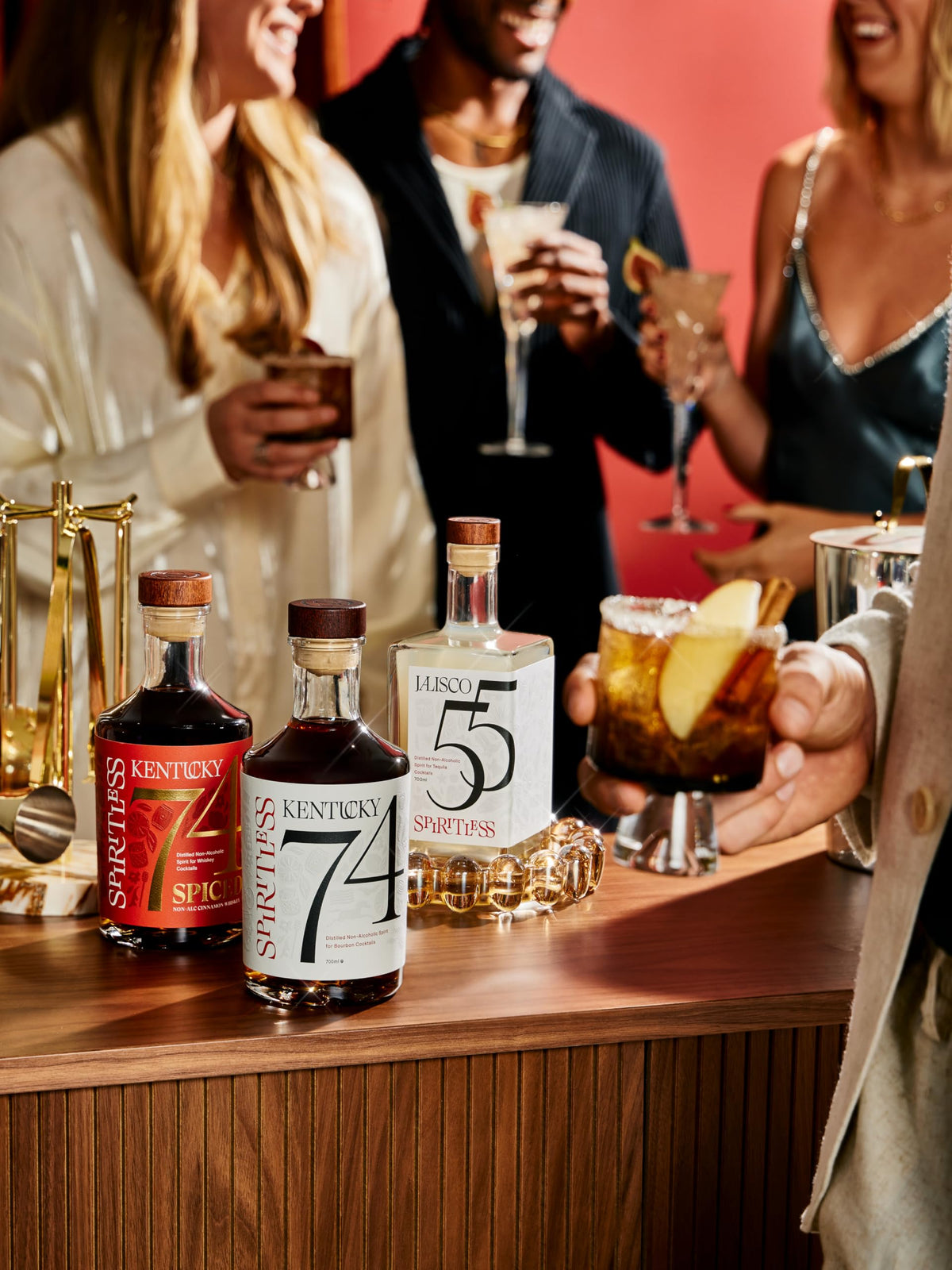 Spiritless Kentucky 74 Non-Alcoholic Bourbon Whiskey Spirit — 375ml Bottle, Made in Kentucky