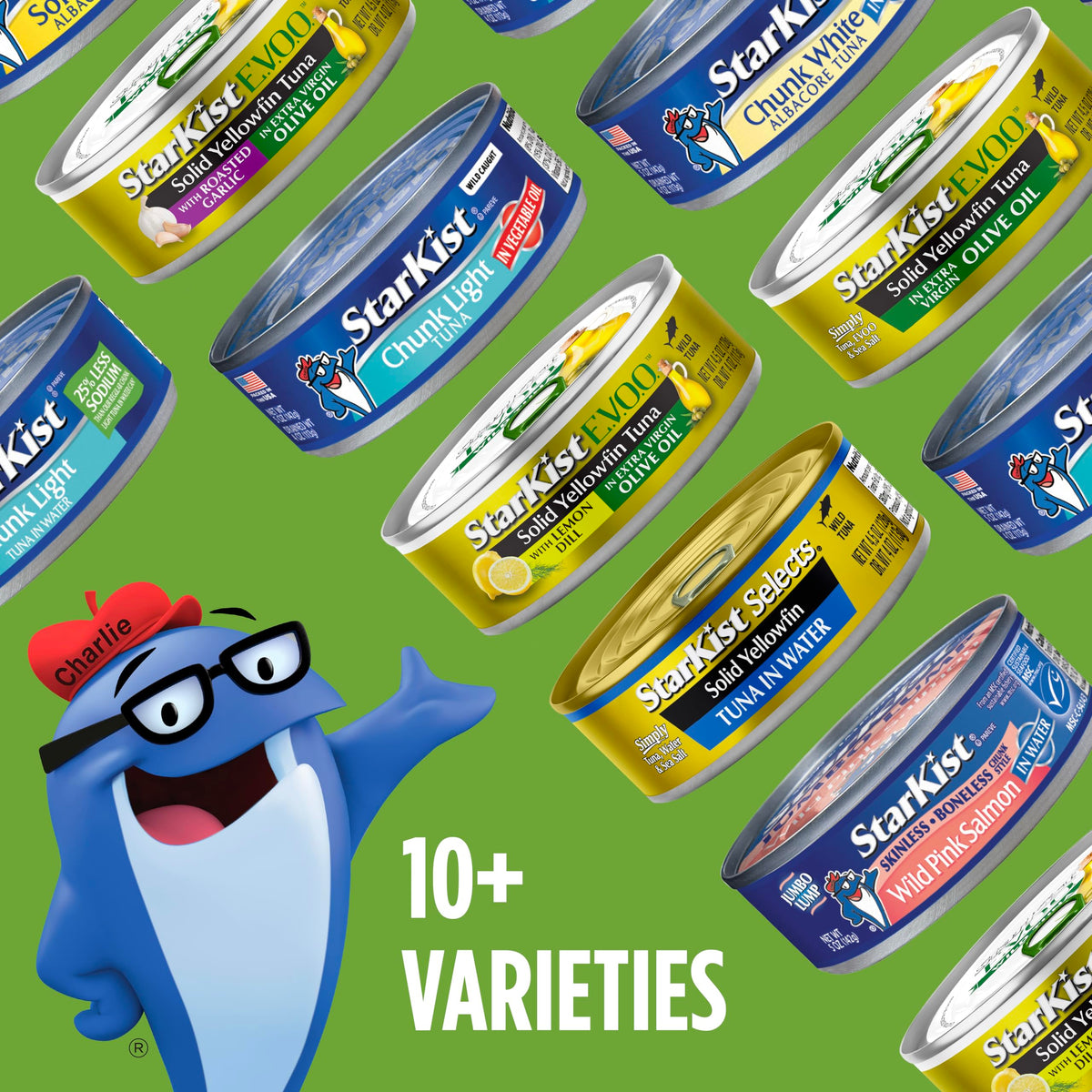 StarKist E.V.O.O. Yellowfin Tuna with Roasted Garlic & EVOO – 4.5 oz Can (12-Pack)