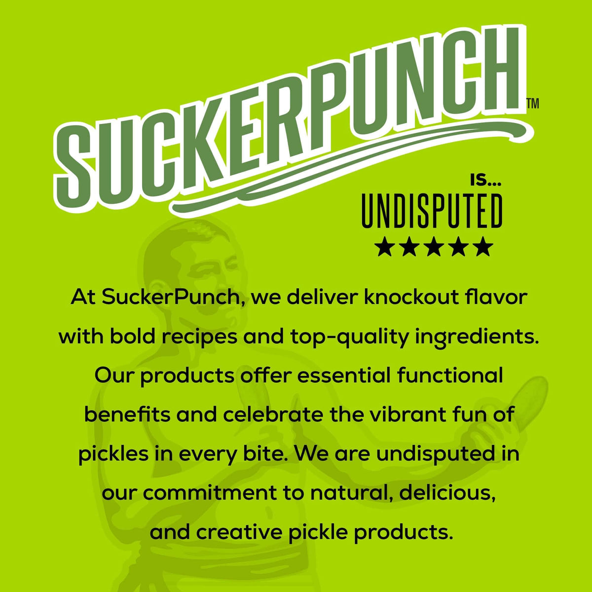 Suckerpunch Electrolyte Pickle Juice Shot – Quick Hydration & Post-Workout Support (Gallon)