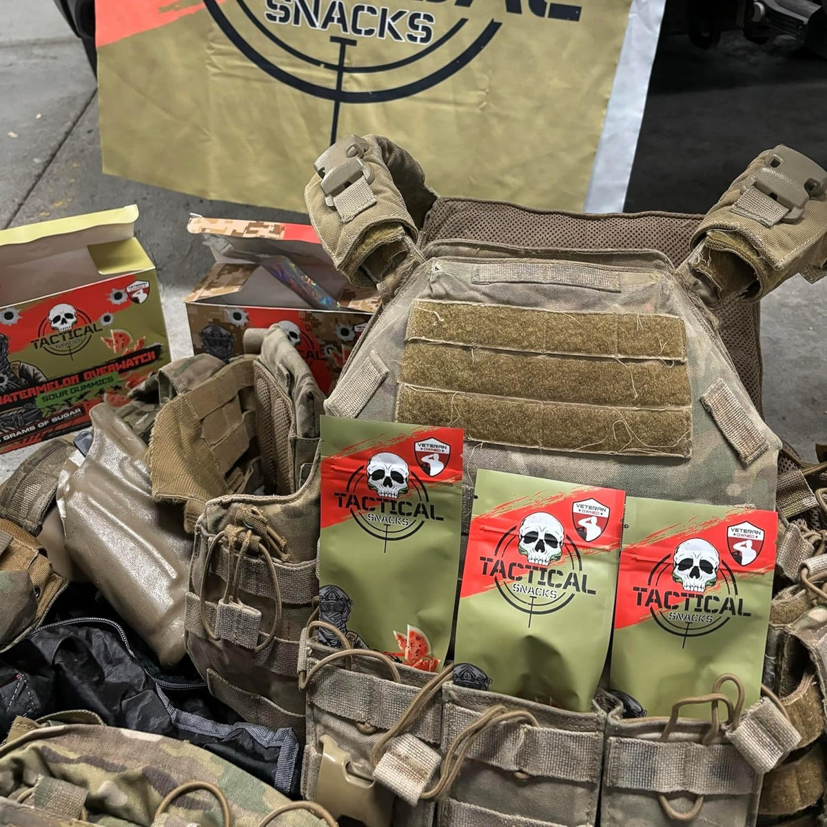 Tactical Snacks Sour Gummies — 3g Sugar, 55–80 Calories per Bag | Veteran-Owned Morale Mix Variety Pack