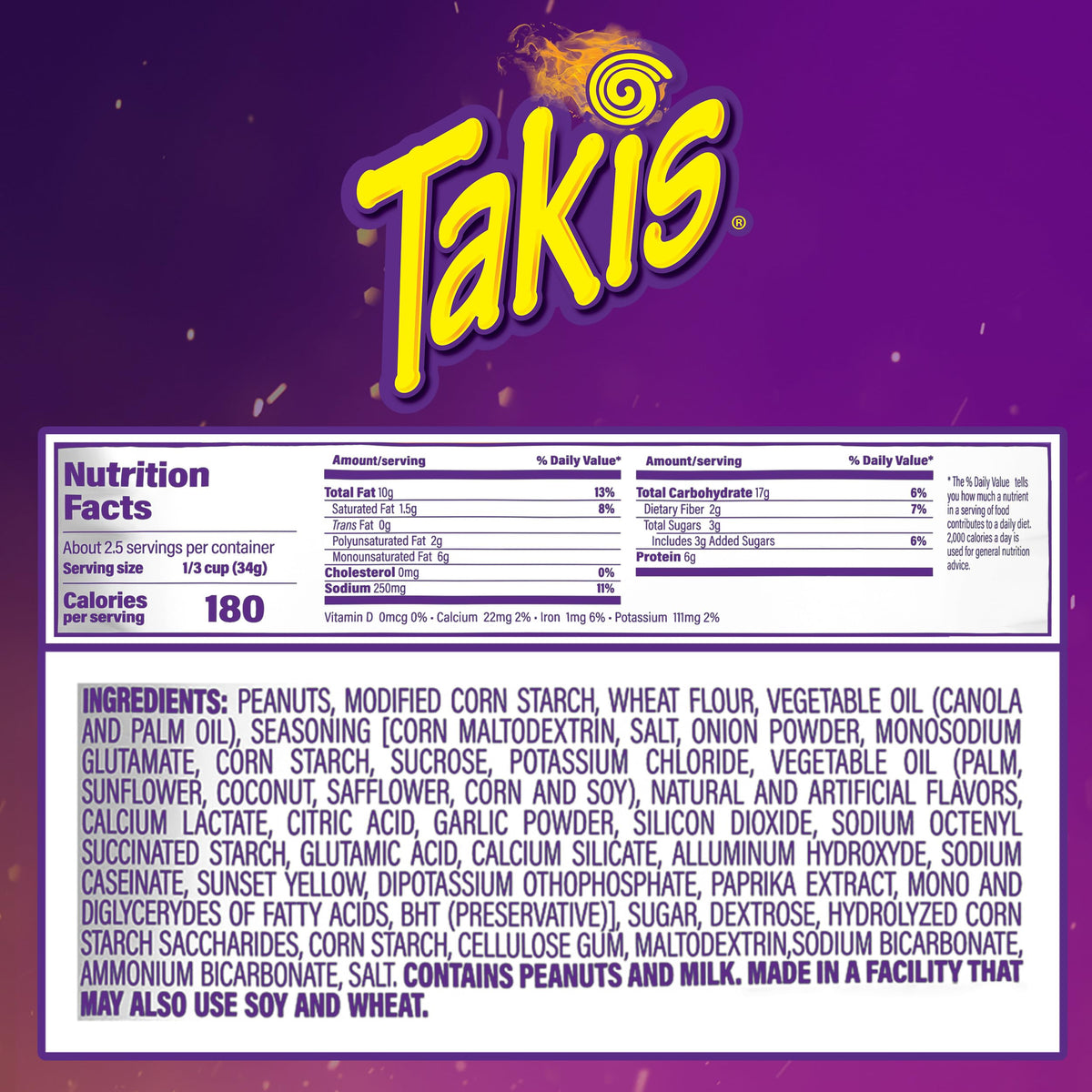 Takis Nacho Xplosion Hot Nuts – Double-Crunch Cheese & Chili Peppers Snack (12 pc, 3.2 oz)