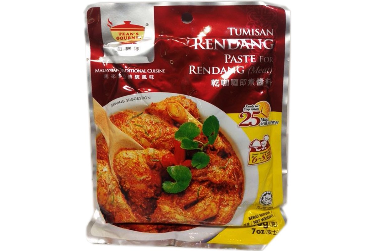 Tean Gourmet Tumisan Rendang Paste – 7oz Pack of 6