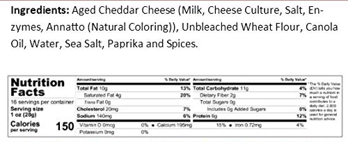 Teas Unique Southern Gourmet Cheese Straws – Hot & Spicy Cheddar, 2 lb