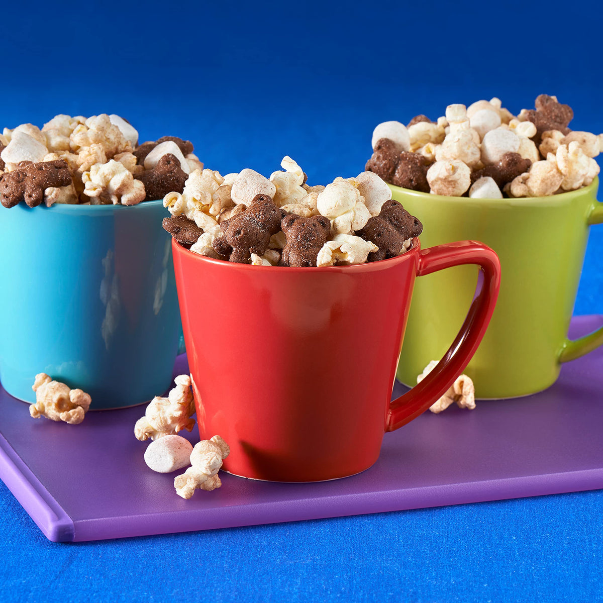 TEDDY GRAHAMS Chocolate Graham Snacks — Bulk 6 x 10 oz Bear-Shaped Crunchy Cookies