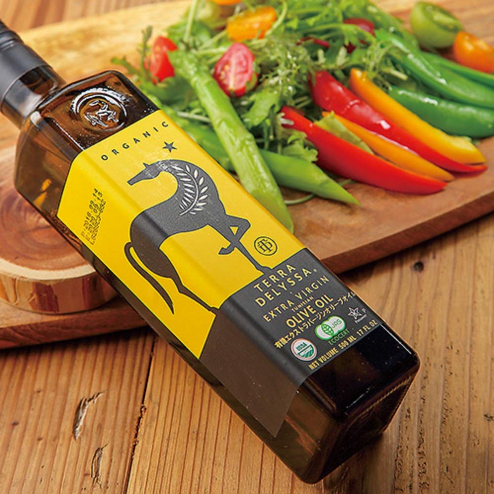Terra Delyssa First Cold Pressed Organic EVOO – 3x500ml Dark Glass Bottle