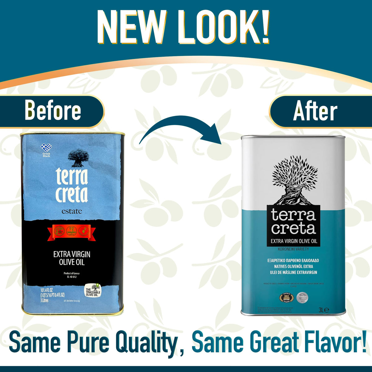 Terra Creta Koroneiki Estate EVOO 3L Tin — Traceable & Plasticizer-Free