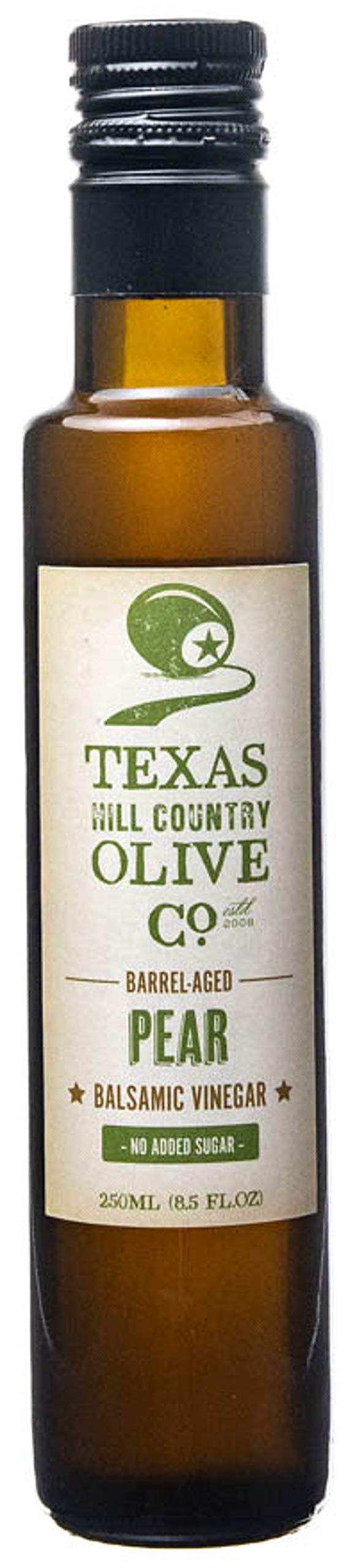 Pear Balsamic Vinegar - Gourmet Barrel-Aged Infused Balsamic • 8.5 oz - Made in Texas - TEXAS HILL COUNTRY OLIVE CO.