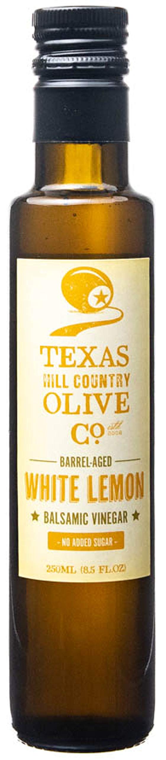White Lemon Balsamic Vinegar – Barrel-Aged Infused, Made in Texas | TEXAS HILL COUNTRY OLIVE CO. 8.5 oz