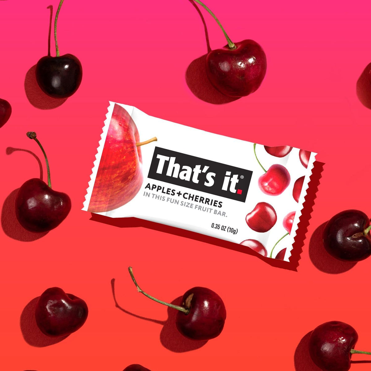 That's it. Fun Size Fruit Bars Variety Pack – Cherry-Cinnamon (50 x 10g), Non-GMO, Kosher, Gluten Free