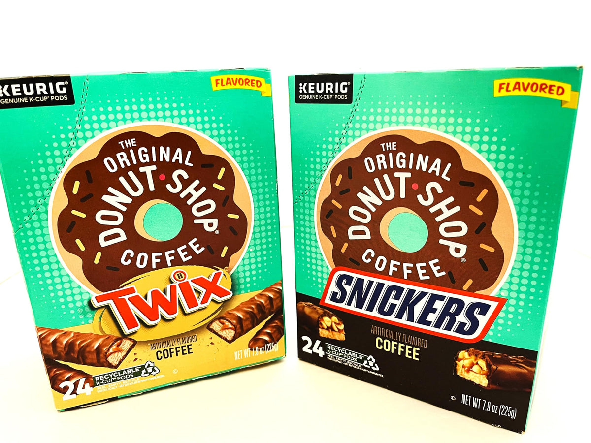 The Original Donut Shop Snickers & Twixx K-Cup Variety Pack – 48 Cups (24 each), Light Roast