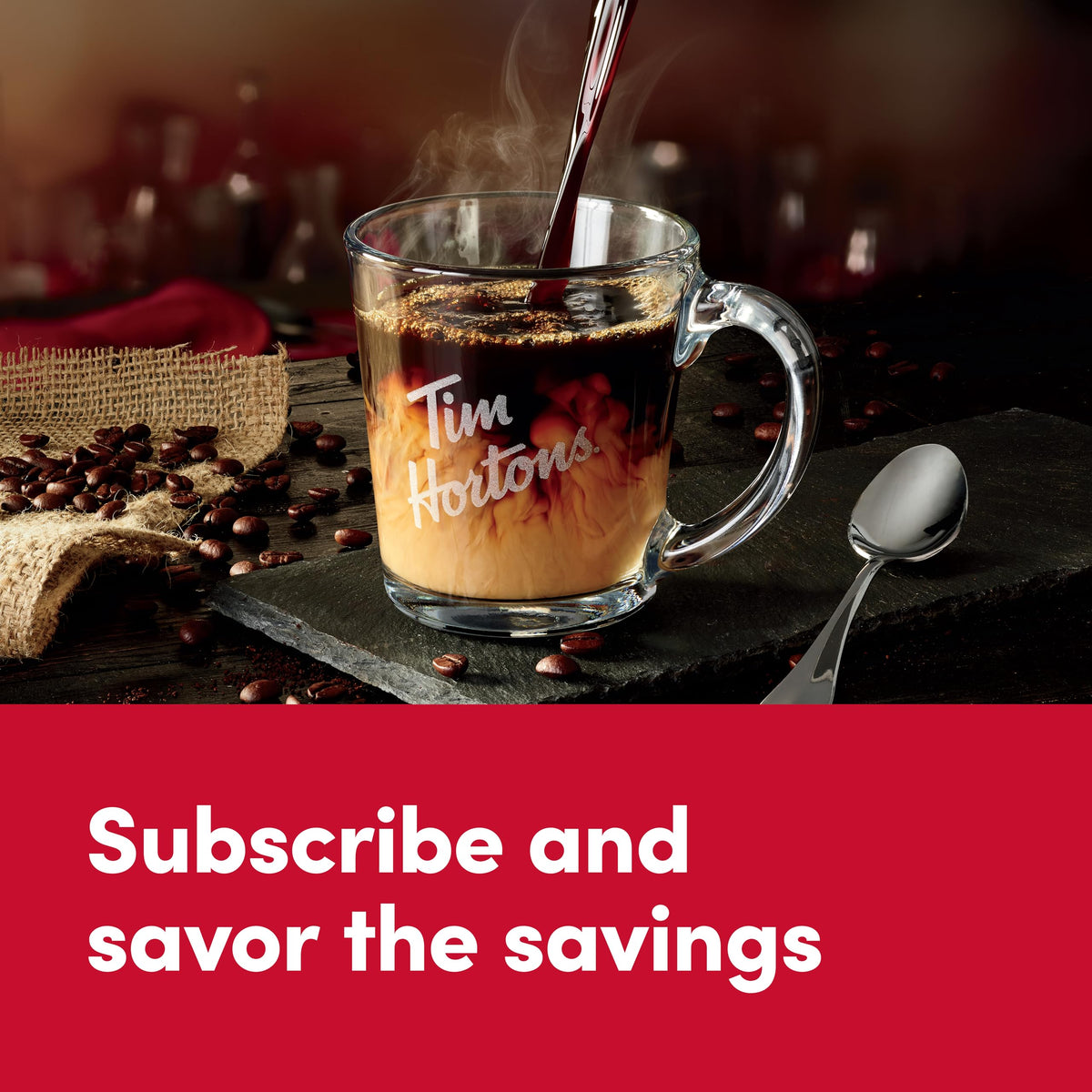 Tim Hortons Original Blend Ground Coffee Can – 100% Arabica, 30 oz