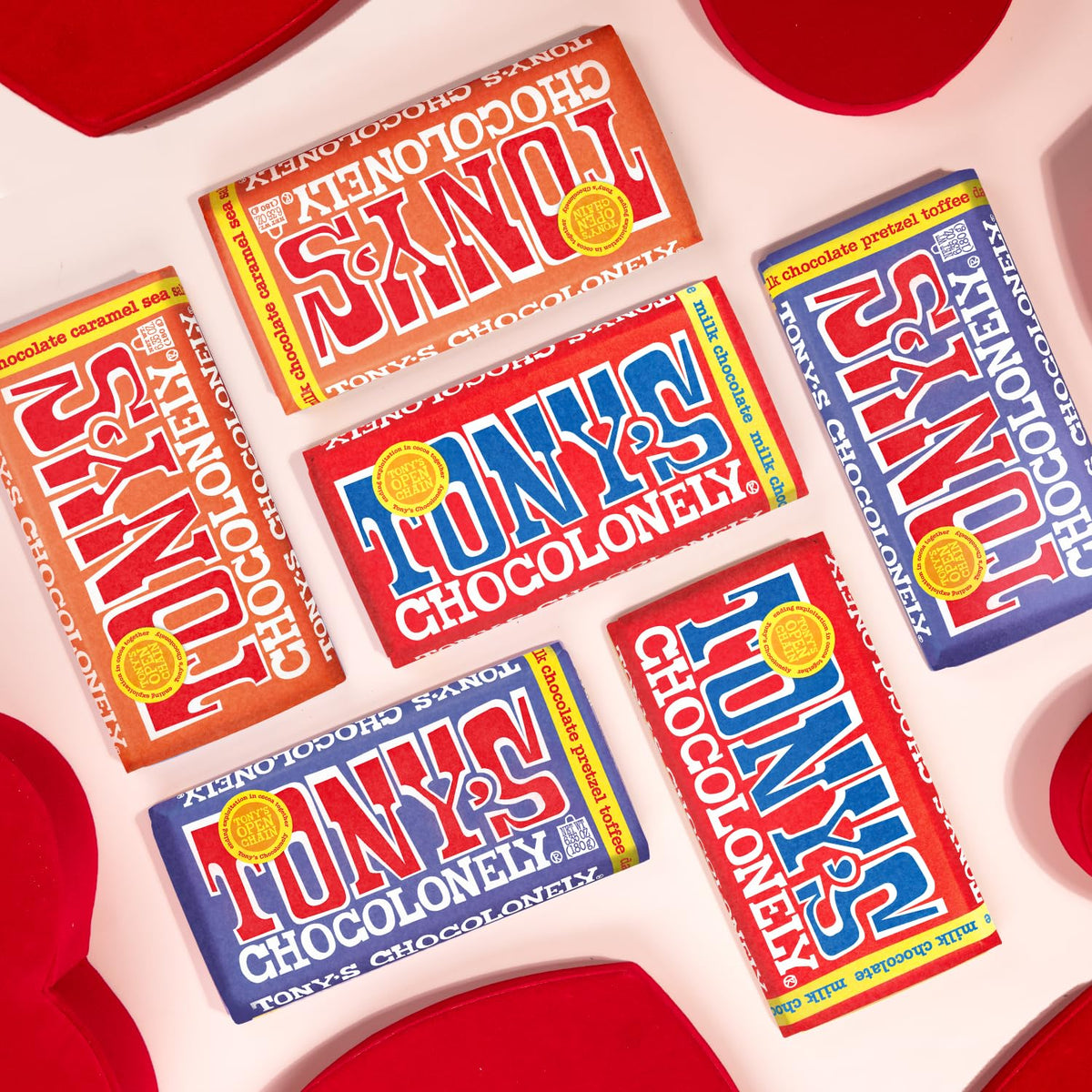 Tony's Chocolonely Top 3 Milk Chocolate Bundle – 6 Bars | Fairtrade & B Corp Certified
