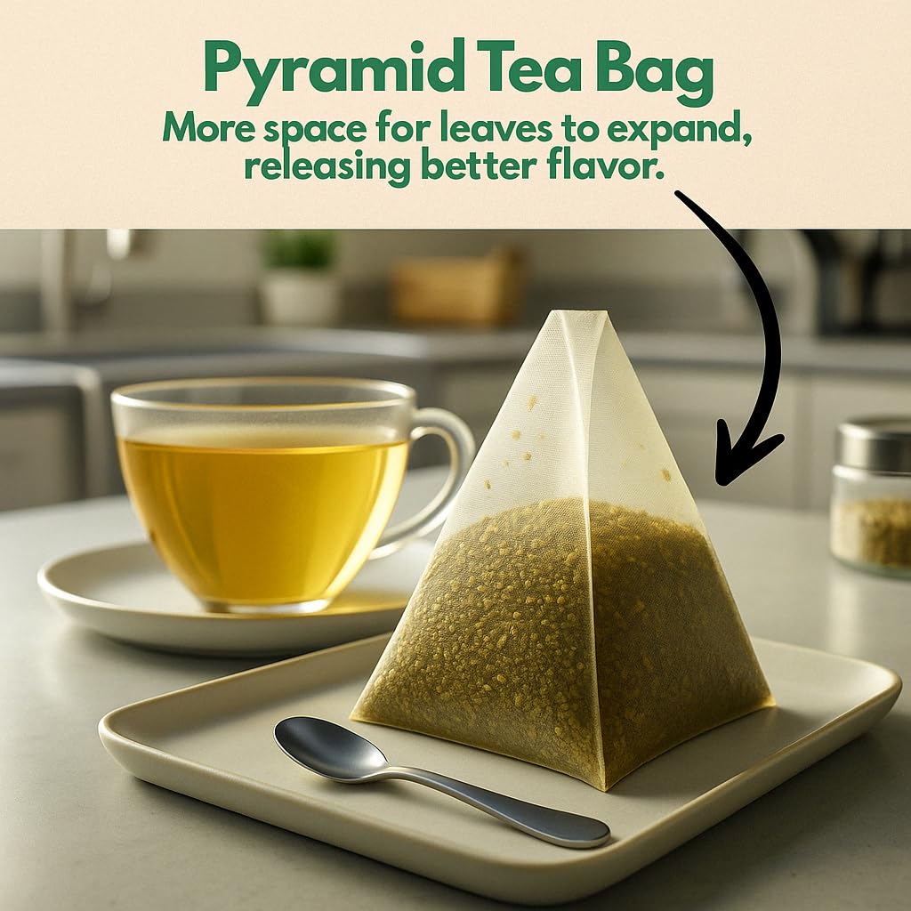 TOZZY Organic Ashwagandha Tea – 100 Pyramid Bags | Plant-Based & Ethically Sourced