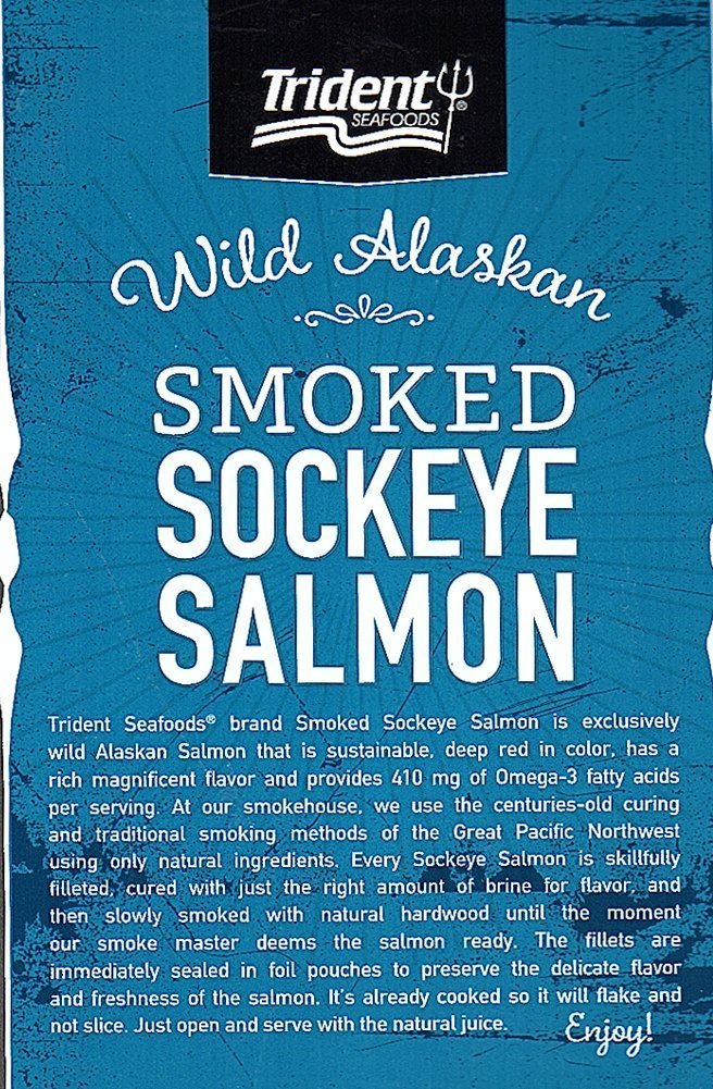 Trident Wild Alaskan Smoked Sockeye Salmon - 567g / 20 oz