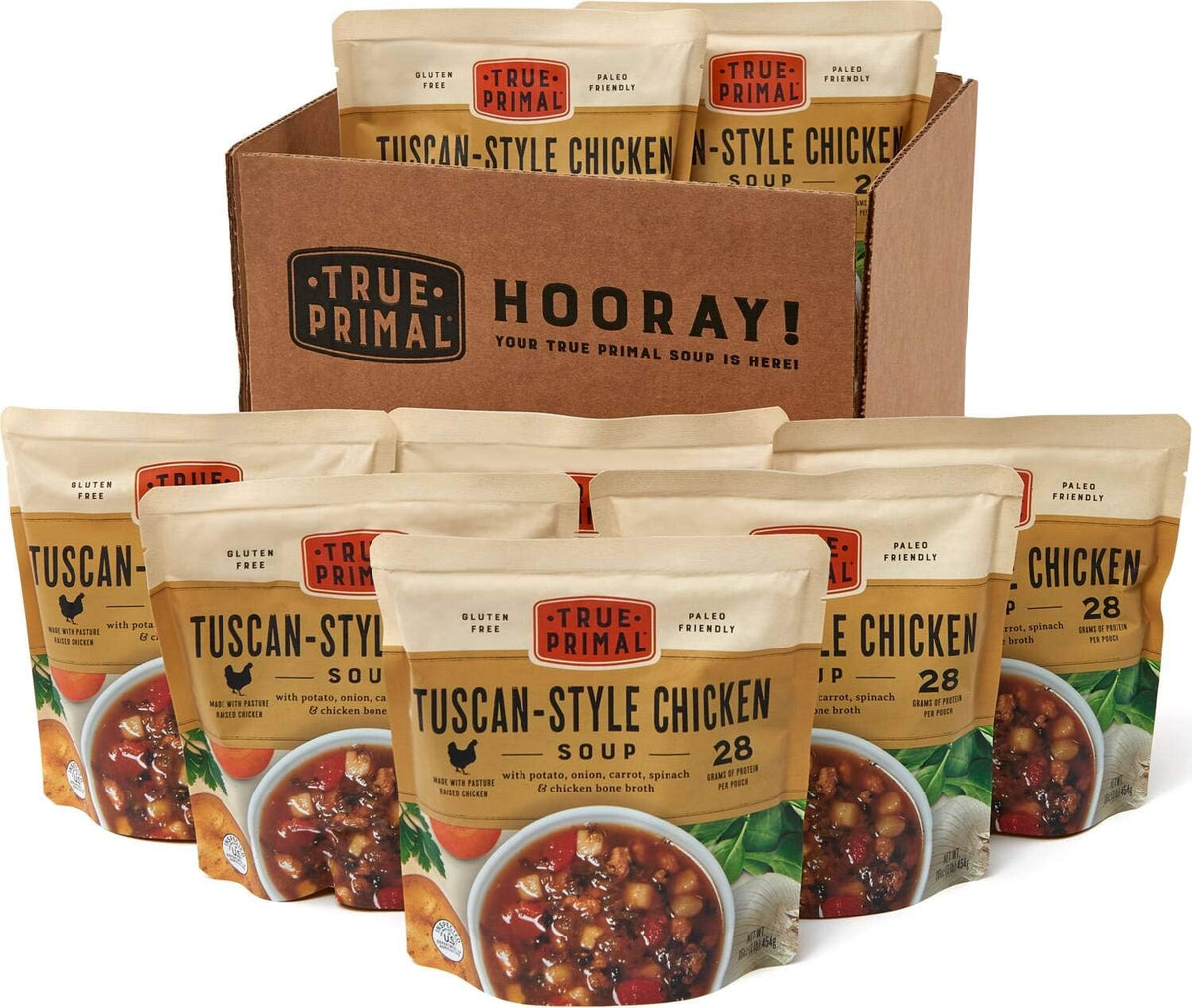 True Primal Tuscan-Style Chicken Soup 8-Pack – Ready-to-Eat, Gluten Free, Paleo, Whole30