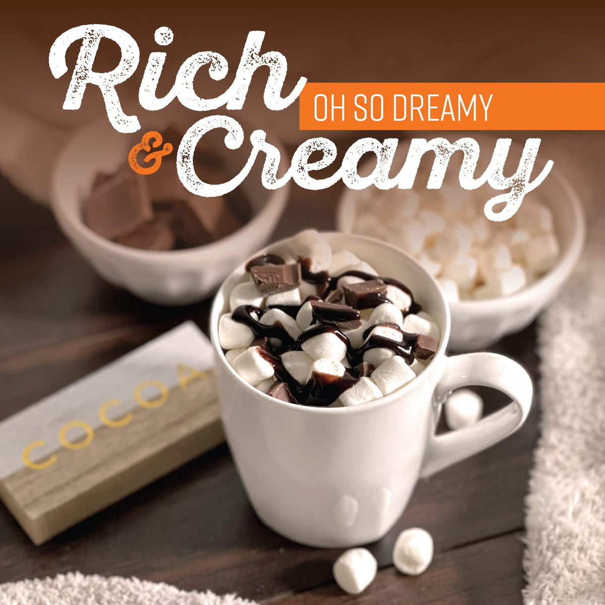 Two Rivers Coffee Hot Chocolate Pods Sampler – 40 Count, Keurig 2.0 Compatible
