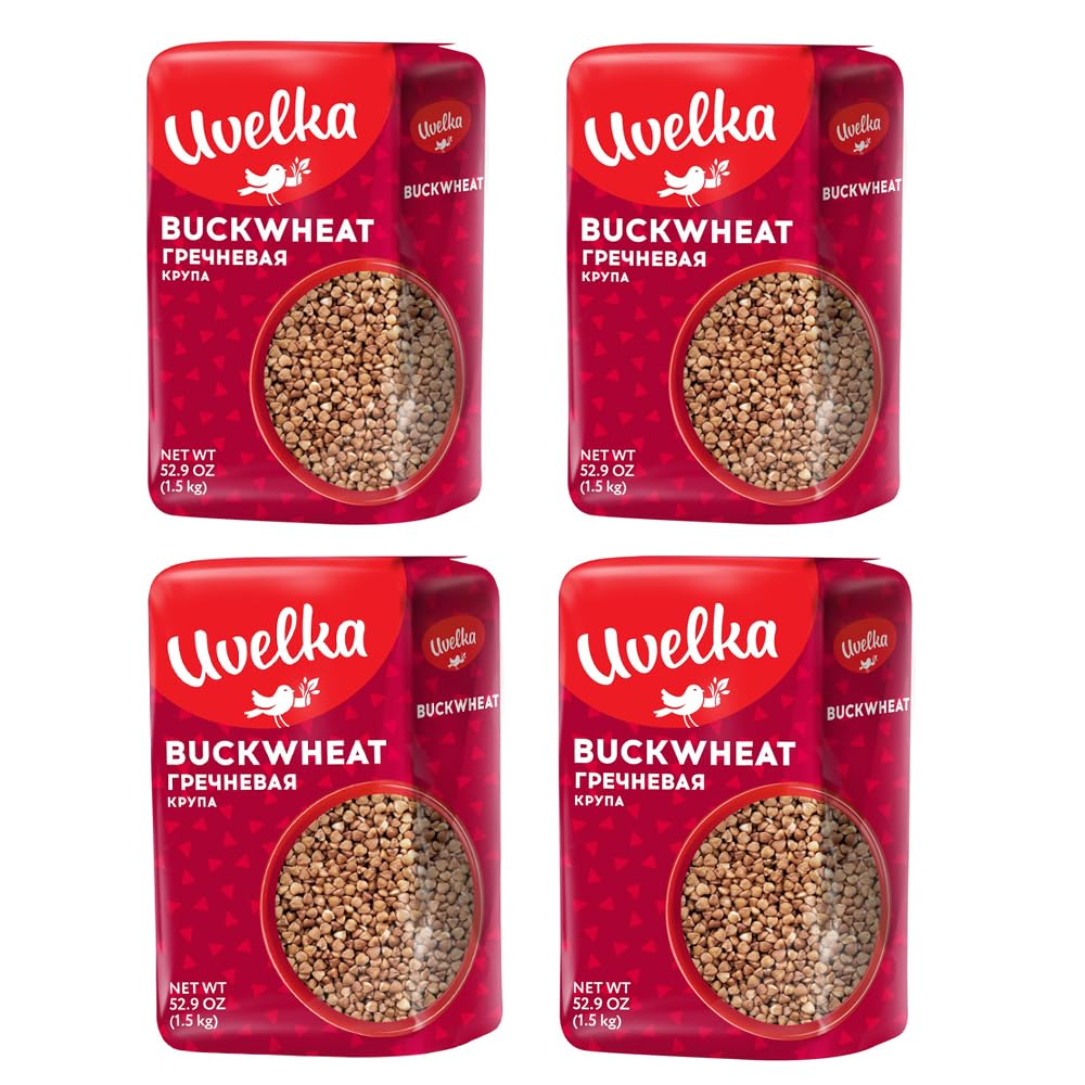 Uvelka Buckwheat Groats Extra, 4x1500g Pack – Gluten-Free Staple
