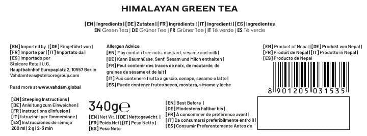VAHDAM Himalayan Green Tea Leaves – 170+ Cups, Single-Origin, Vacuum-Sealed