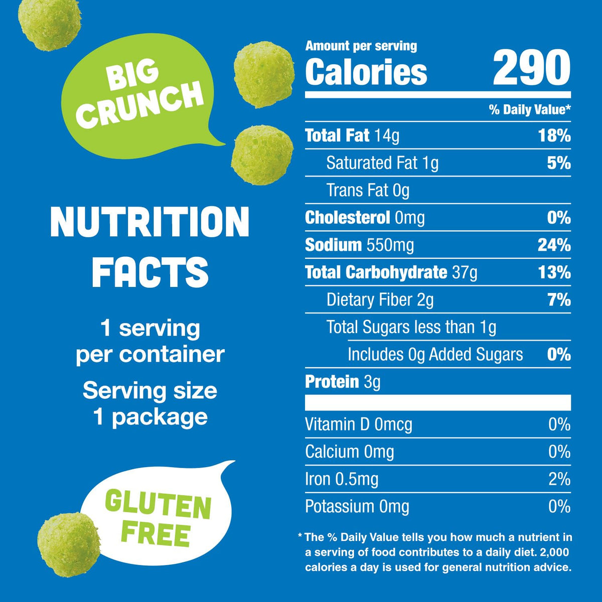 Vlasic Pickle Balls Dill Pickle Flavored Corn Puffs – 2 oz Bags, 12 Pack, Gluten-Free On-The-Go Snack